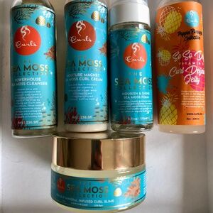 Lot of PRE-OWNED Curls Sea Moss Collection Styling Products